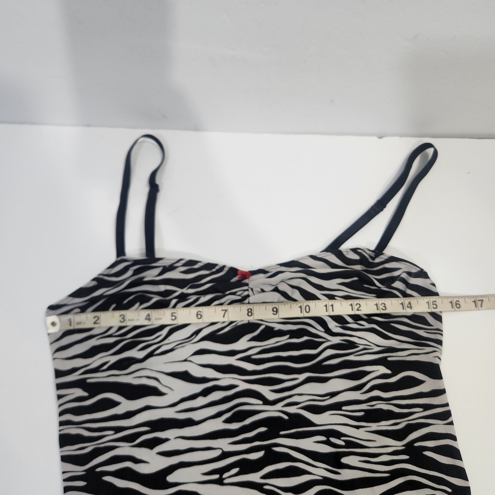 Natorie Josie vintage zebra stretchy midi sleepwear / dress size medium - Picture 6 of 9